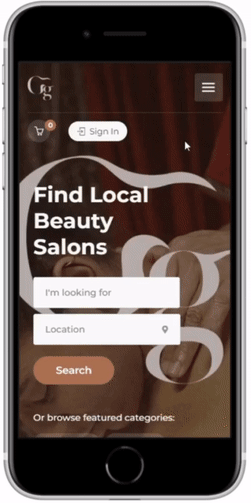 Thando Selepe signing up as a Glow-Up guide customer on her iPhone - it's simple and convenient.